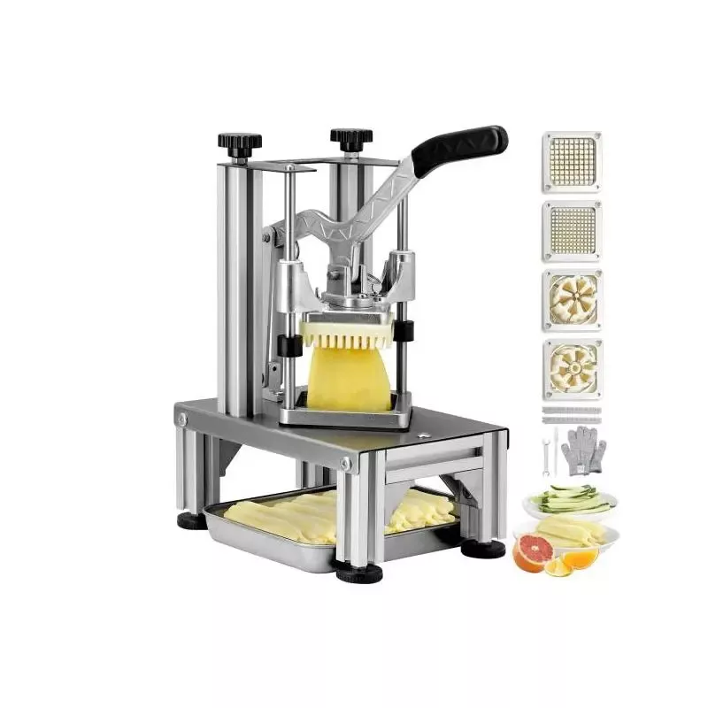 Commercial Fry Cutter + Replacement Blades for Fast Prep