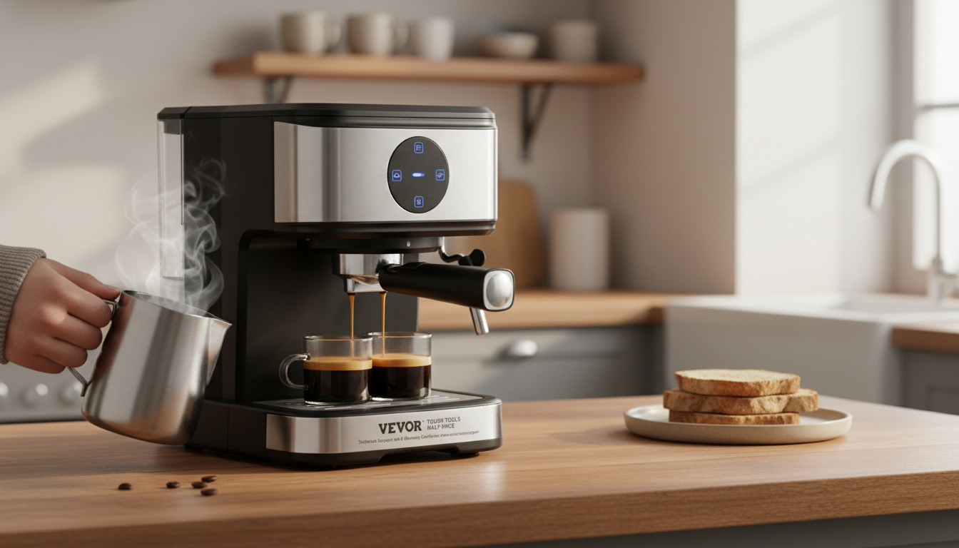 15-Bar Espresso Machine + Steam Wand: Better Home Lattes