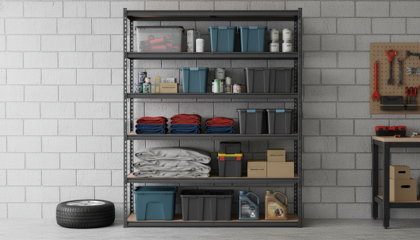 5-Tier Heavy Duty Metal Shelving for Garage & Pantry