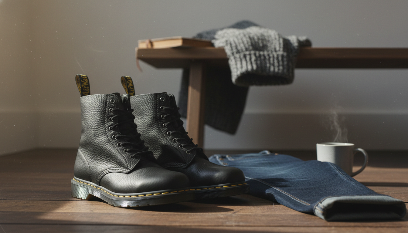 Dr. Martens Men's Black Leather Ankle Boots: Fit, Style