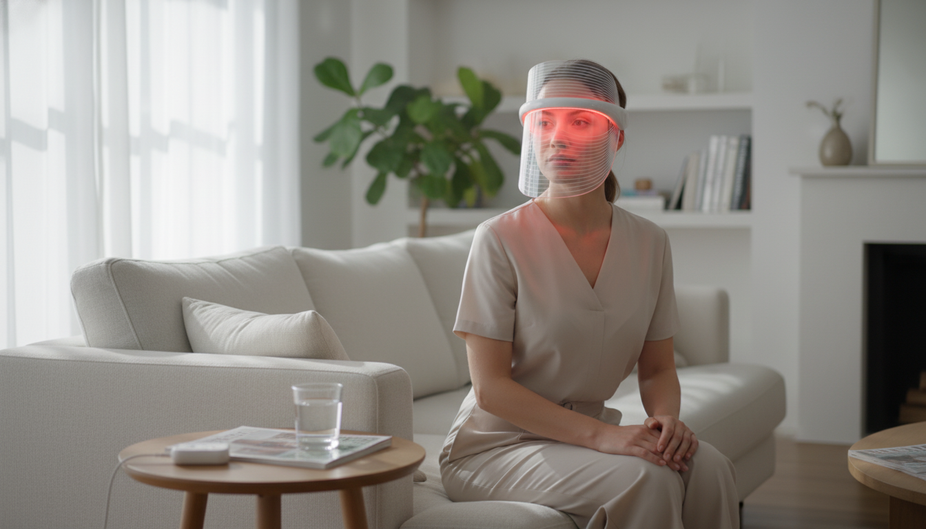 LED Shield Mask Guide: At-Home Light Therapy Routine