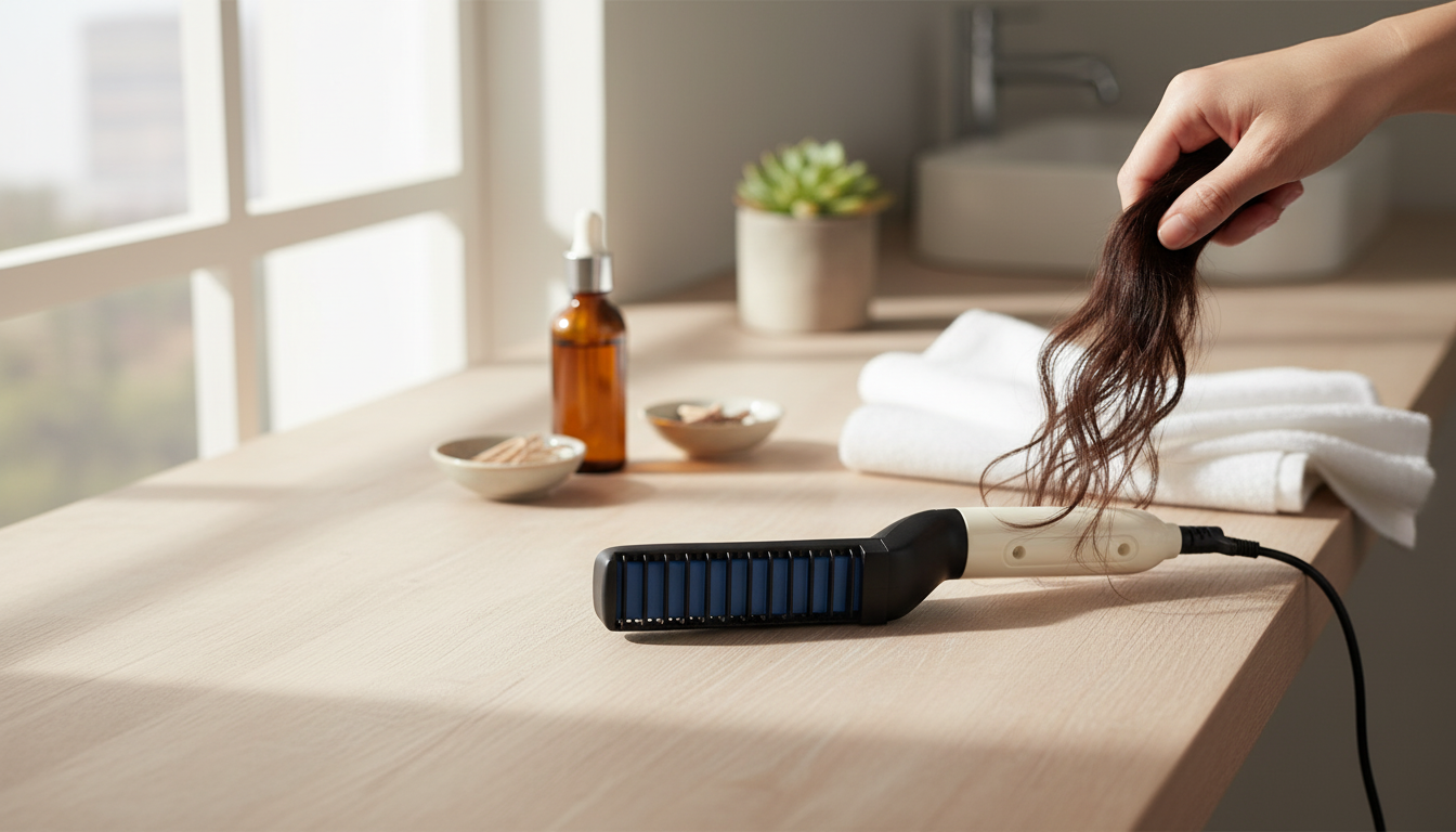 Smooth Hair Fast: Multifunctional Styler Brush Guide