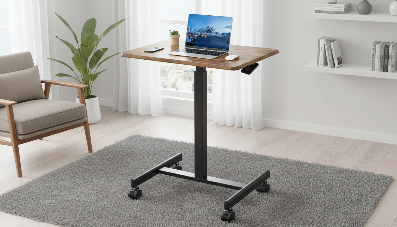 Portable Laptop Desk: Adjustable Height Ergonomic Setup