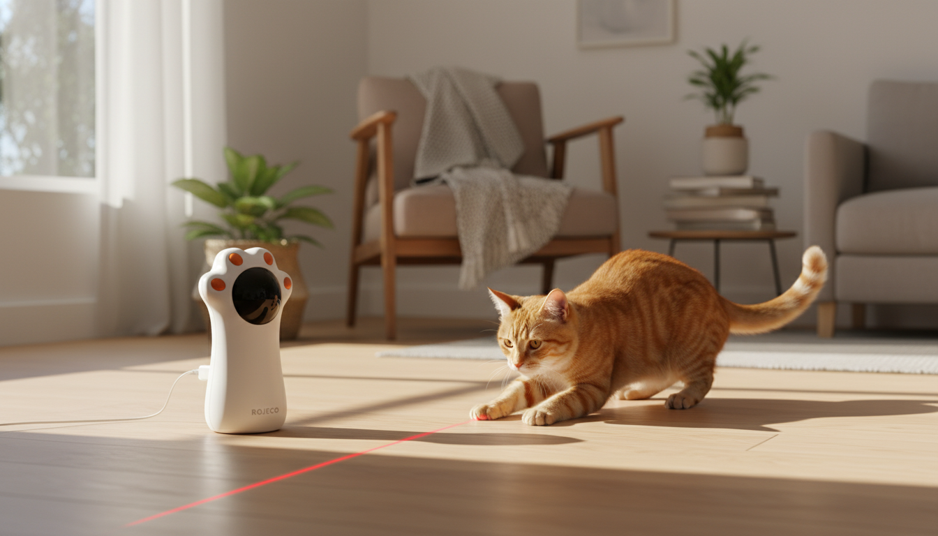 USB Rechargeable Automatic LED Laser Toy for Cats