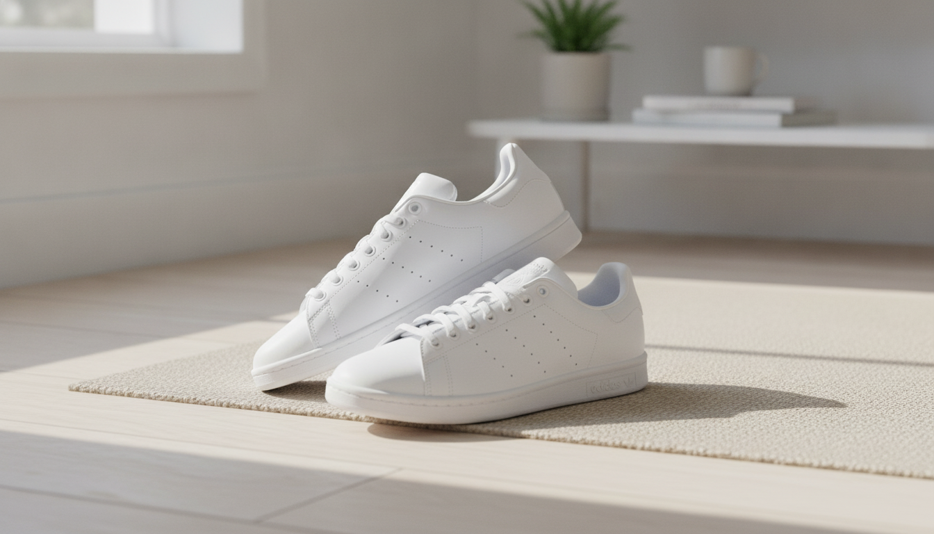 Adidas Women’s White Faux Leather Sneakers for Daily Wear