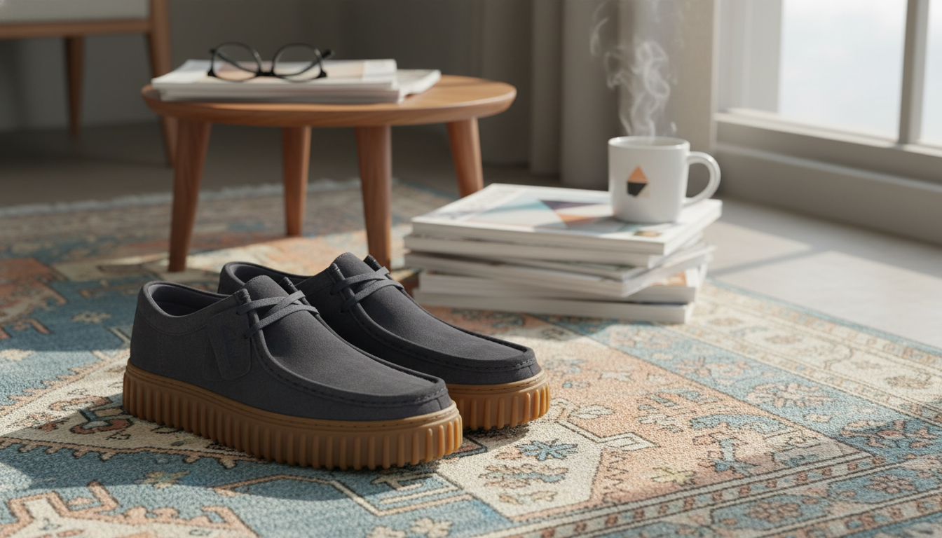 Clarks Men's Blue Leather Moccasins: Fit, Comfort & Style