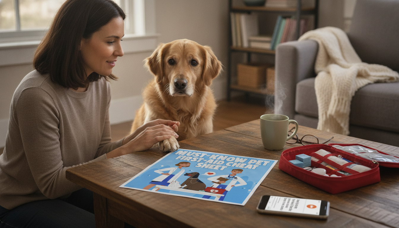 Pet First Aid Cheat Sheet: Emergencies, Vet Triggers