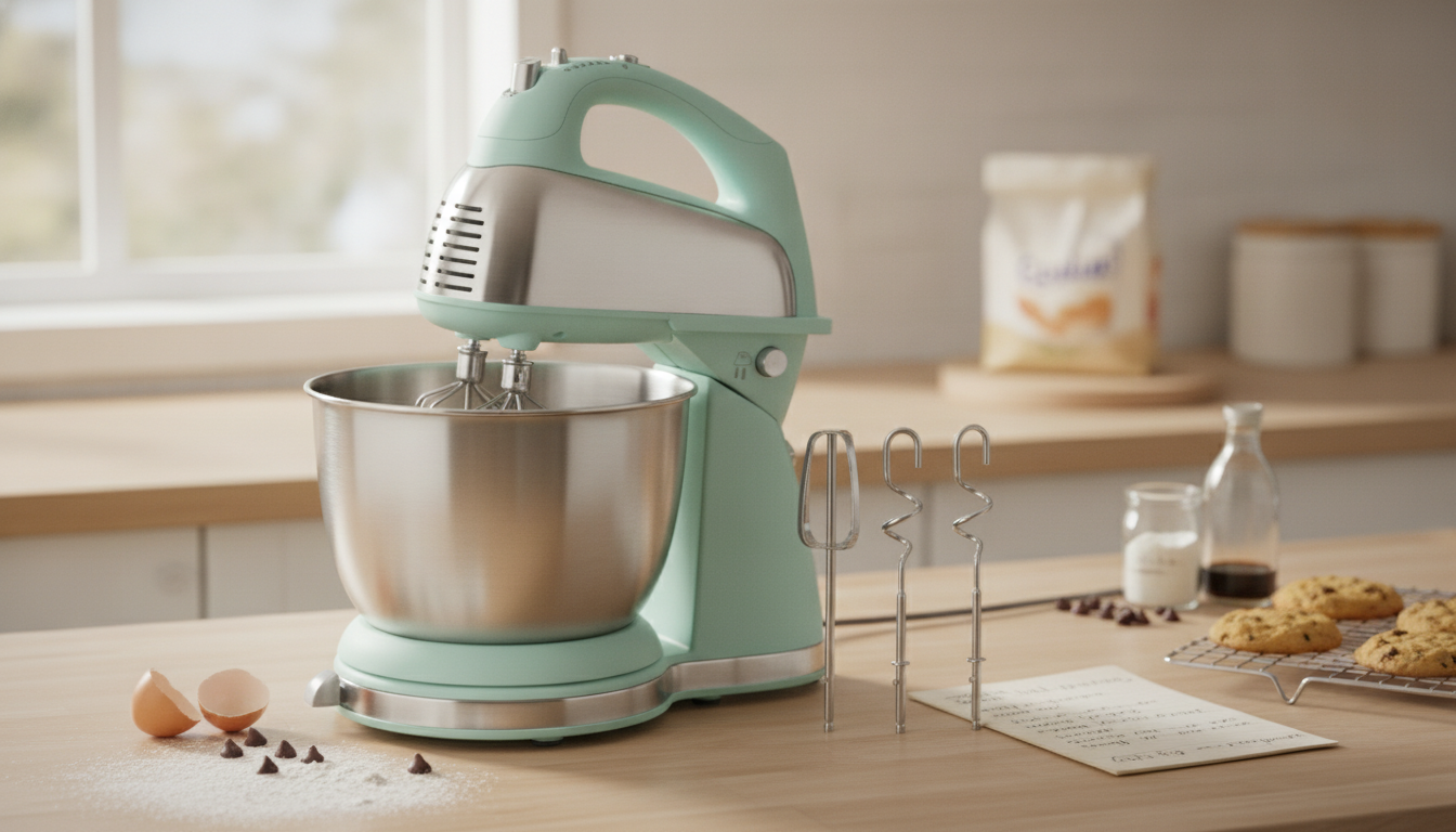 2-in-1 Stand + Hand Mixer: 4-Qt Bowl, 6 Speeds Guide