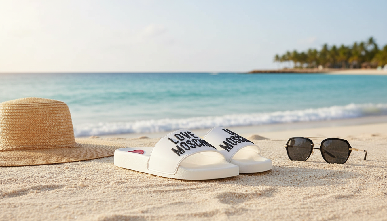Love Moschino White PVC Slides: Fit, Care & Styling