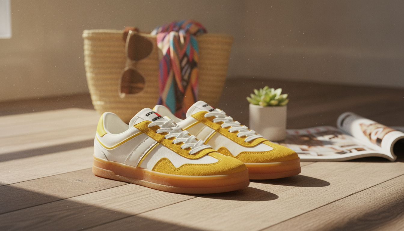 Tommy Hilfiger Women’s Yellow Suede Sneakers Guide