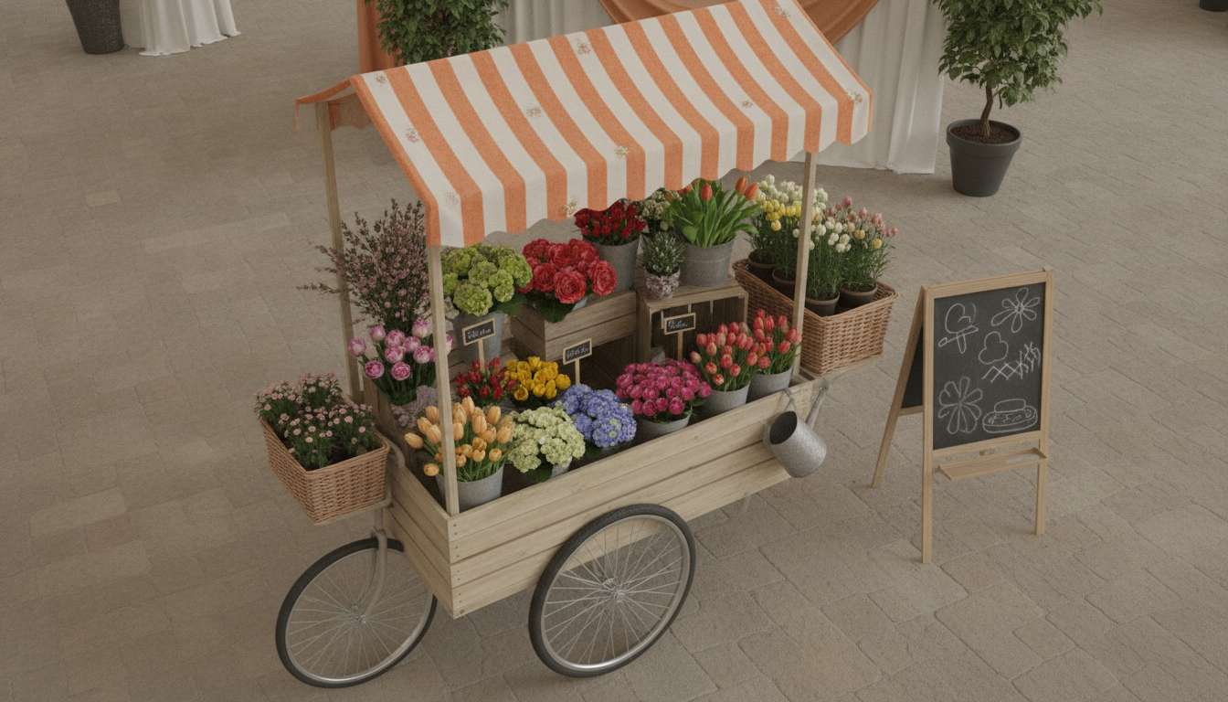 What Is a Flower Cart? Uses, Styles, and Decor Ideas