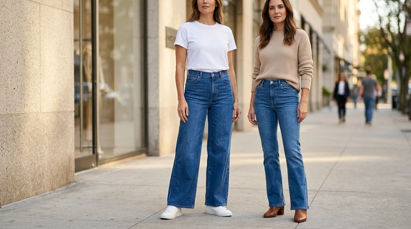 Wide Leg vs Flare Jeans: Which Is More Flattering?