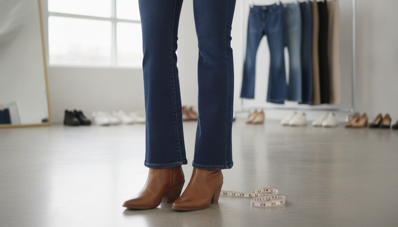 Perfect Inseam for High-Waist Flare Pants (By Shoe)