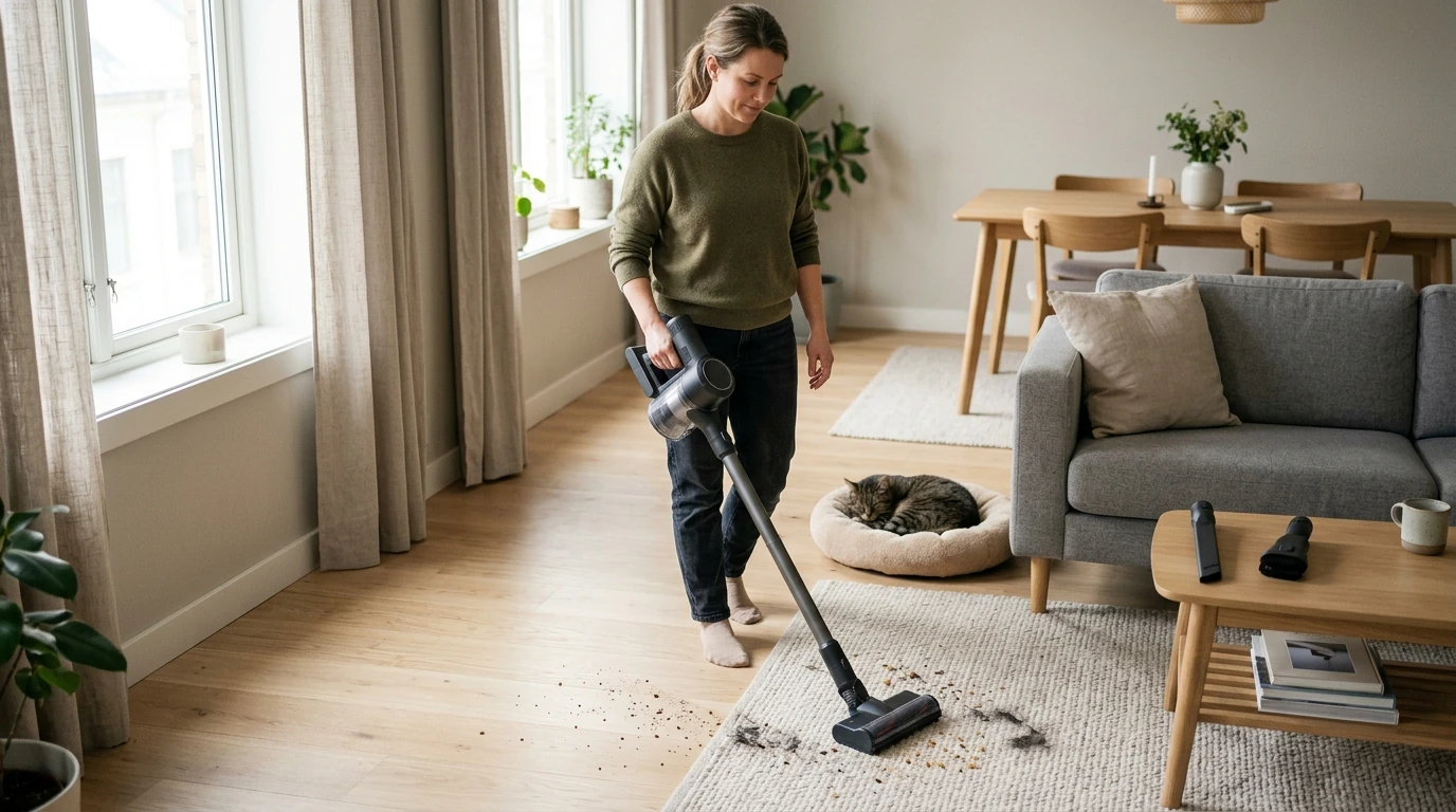 6-in-1 Cordless Vacuum: 350W Suction, Ultra-Quiet