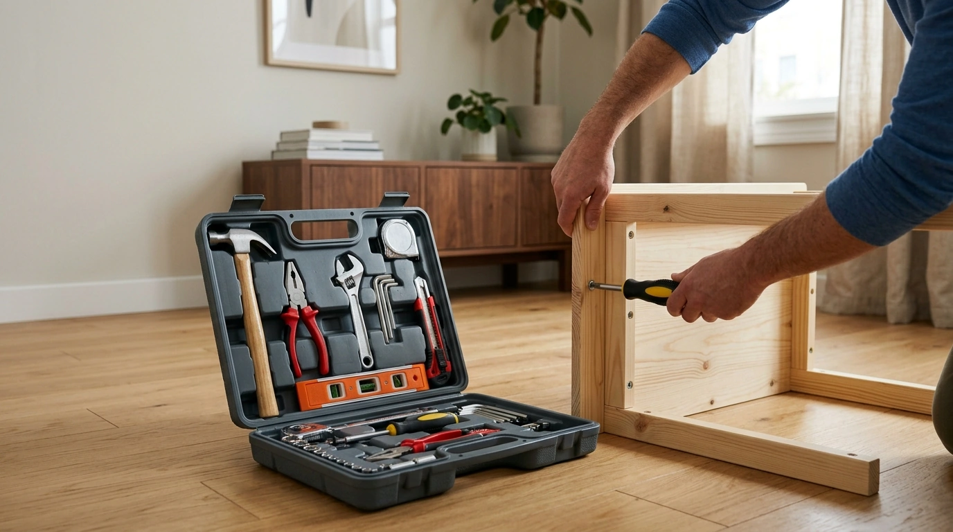 96-Piece Household Tool Kit for Easy Home Fixes