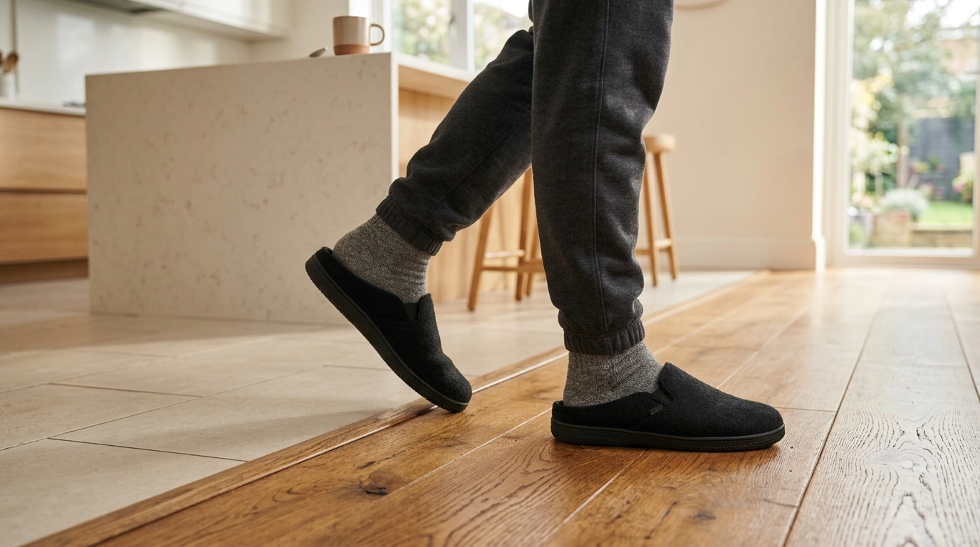 Boss Men’s Black Slippers: Supportive Comfort at Home