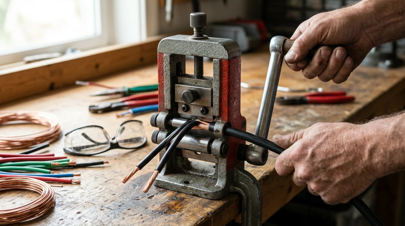 Manual Wire Stripping Machine Guide: Clean Copper Fast