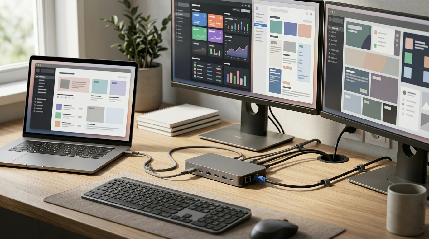 13-in-1 USB-C Dock: Triple Monitors + 100W Charging