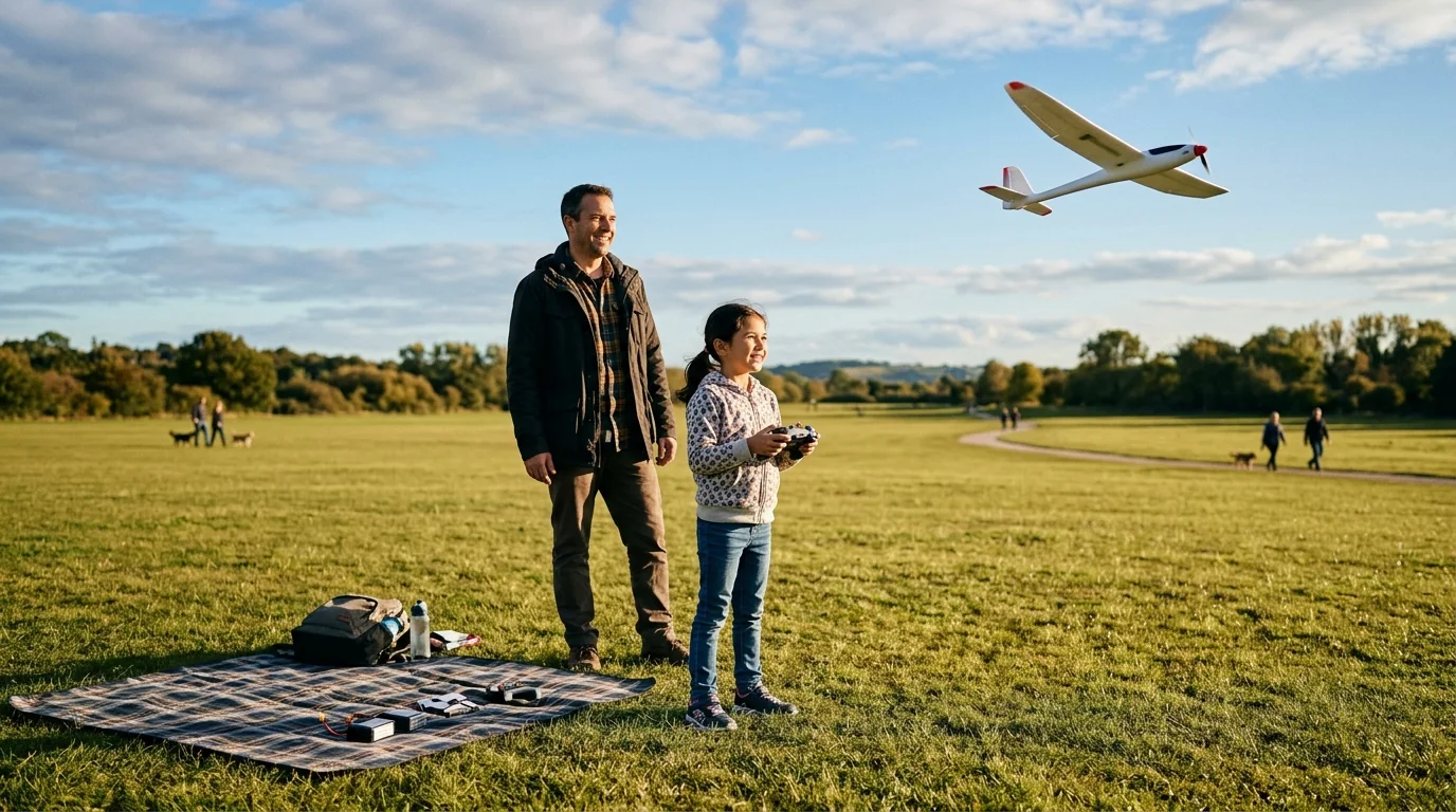 SU27 RC Glider for Kids: 2.4G Control + 2 Batteries