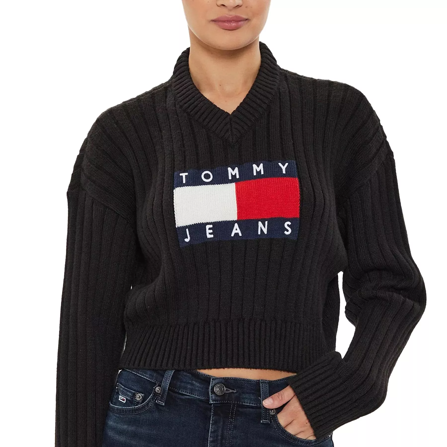 Tommy Hilfiger Black Printed Knitwear for Women