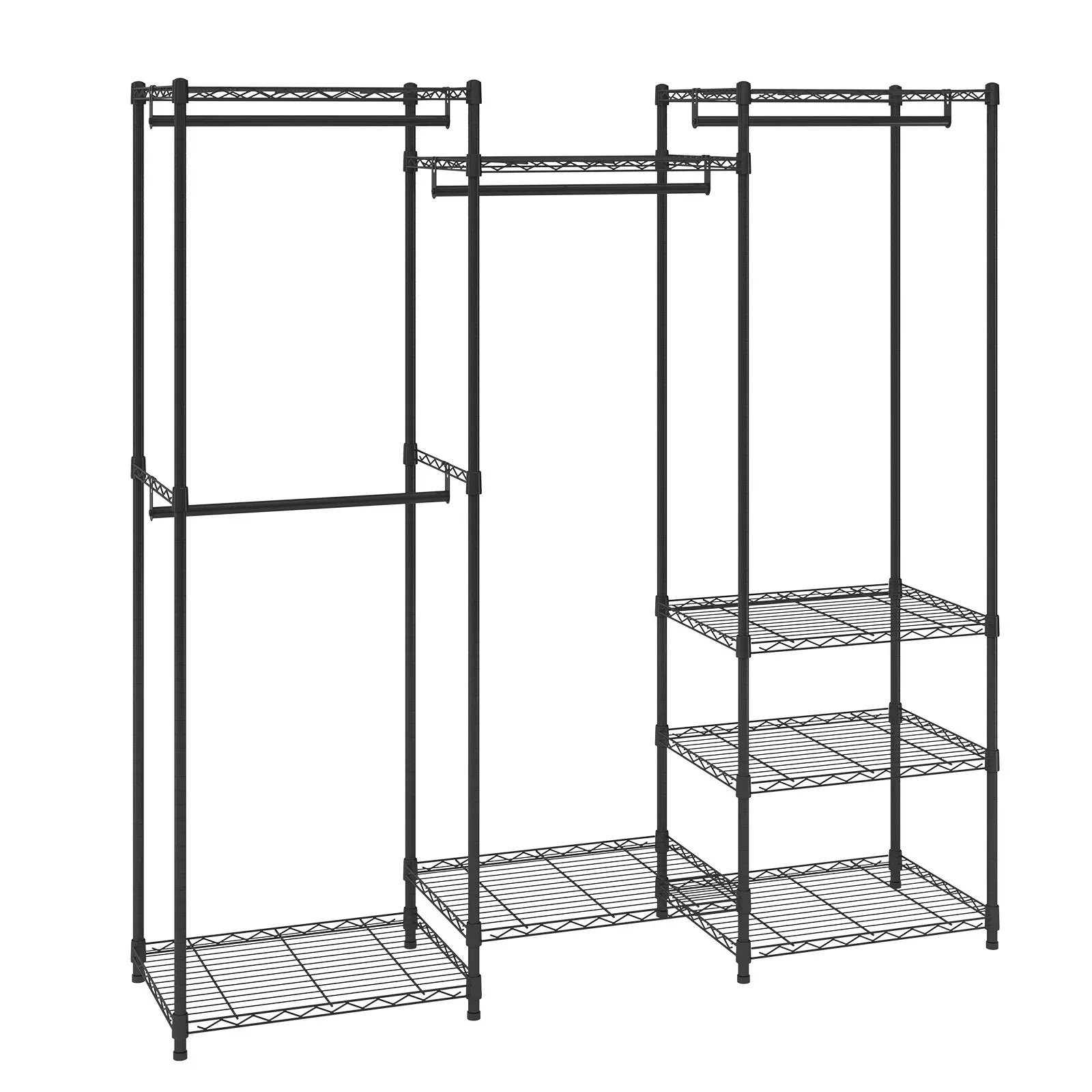 Heavy Duty Rolling Clothing Rack: Stable Storage on Wheels