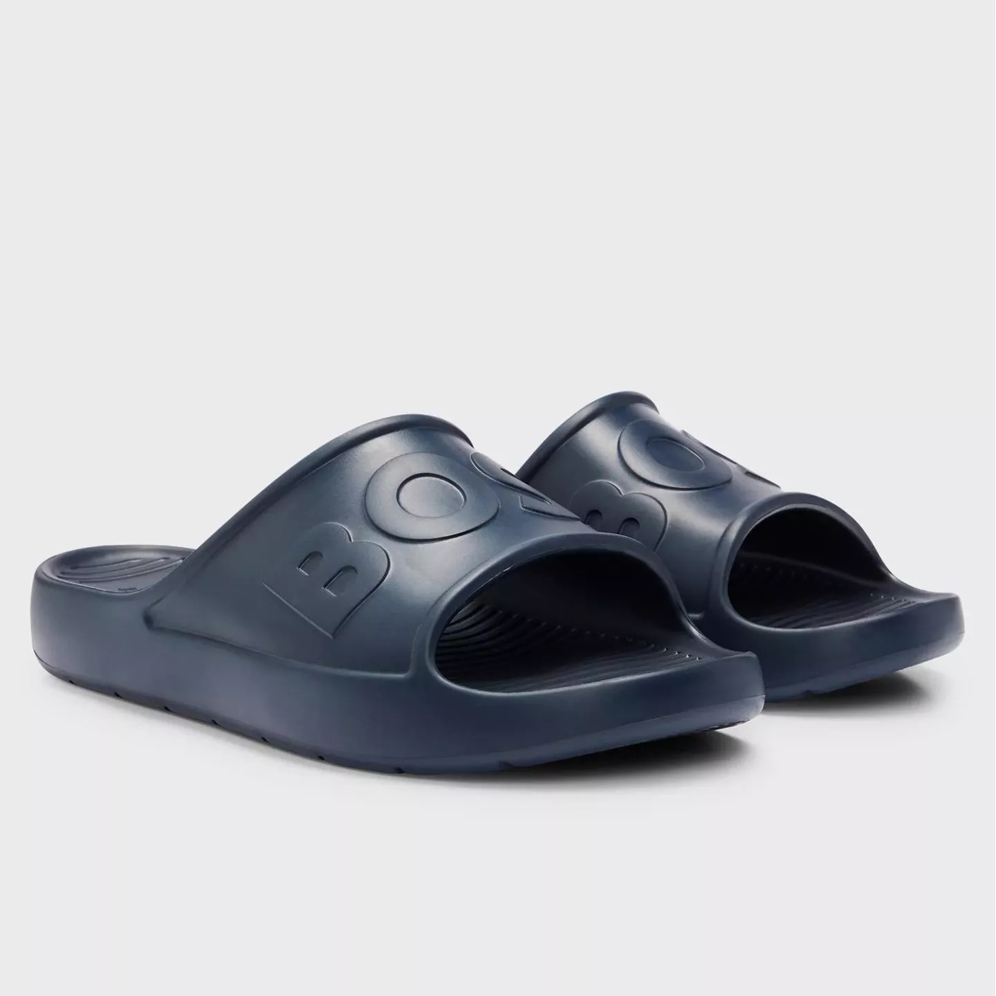 Boss Men's Blue Rubber Slip-Ons for Pool & Summer
