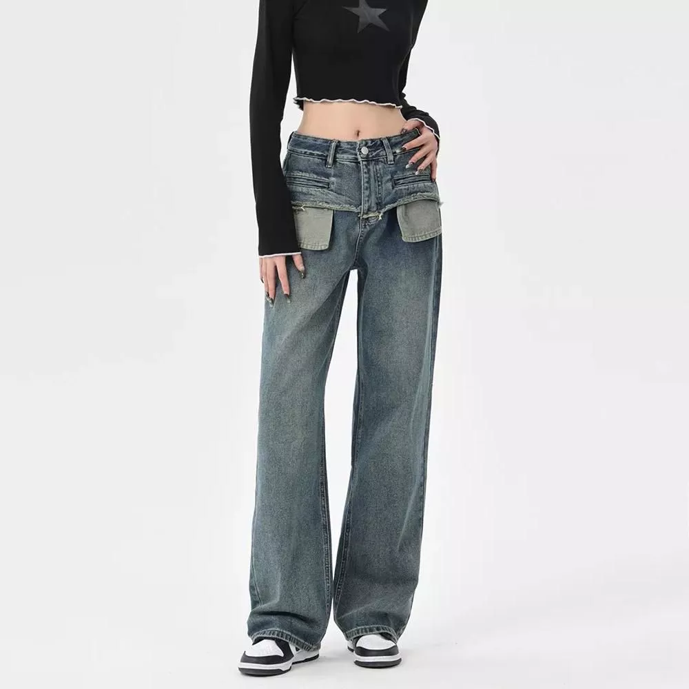 Vintage Distressed High-Waist Straight-Leg Jeans Guide