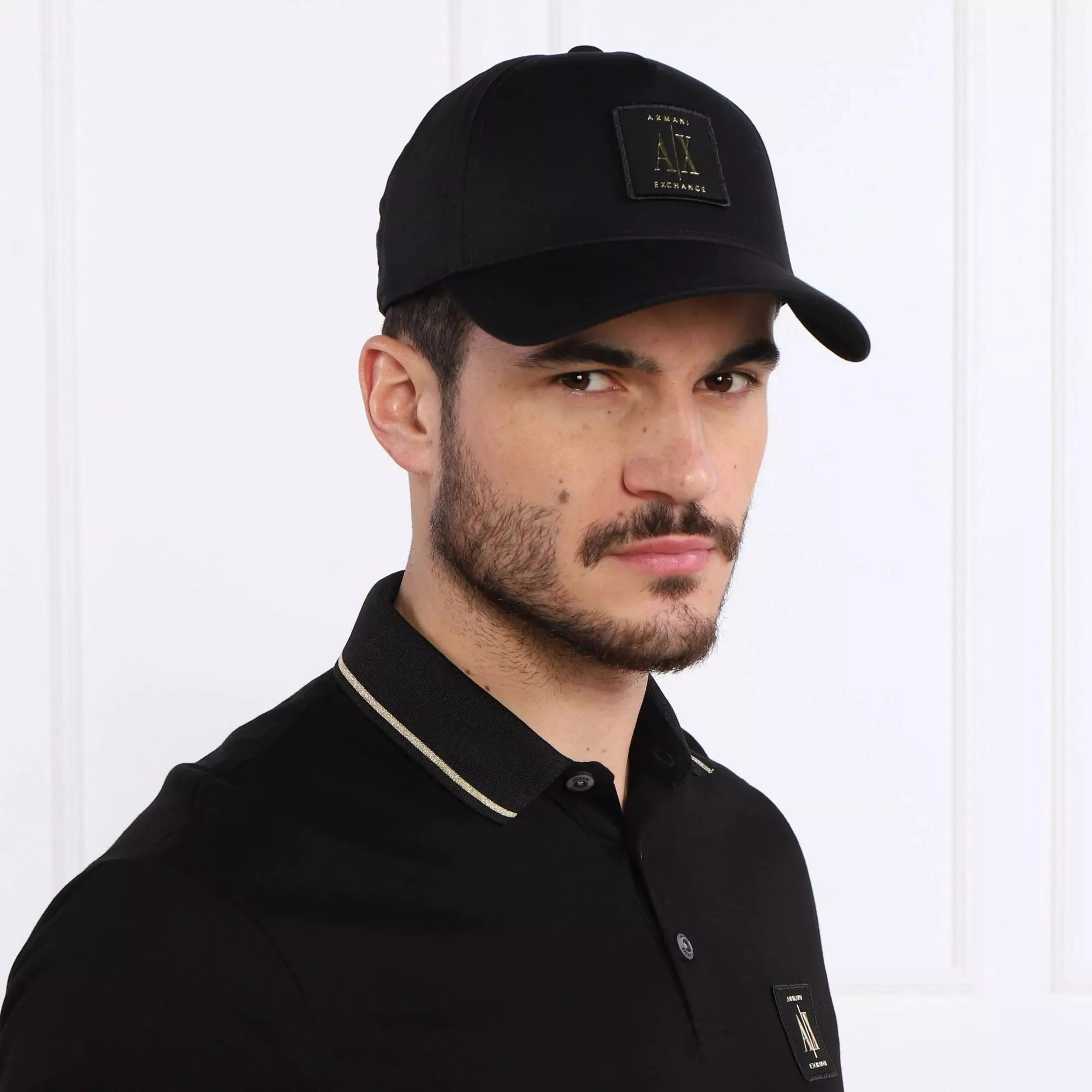 Armani Exchange Men's Black Cotton Cap: Fit, Style, Care