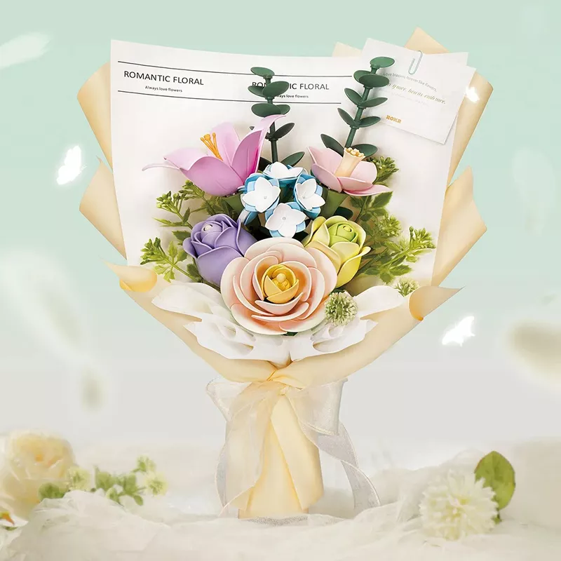 Build a Spring Bouquet: 3D Puzzle with 6 Flowers