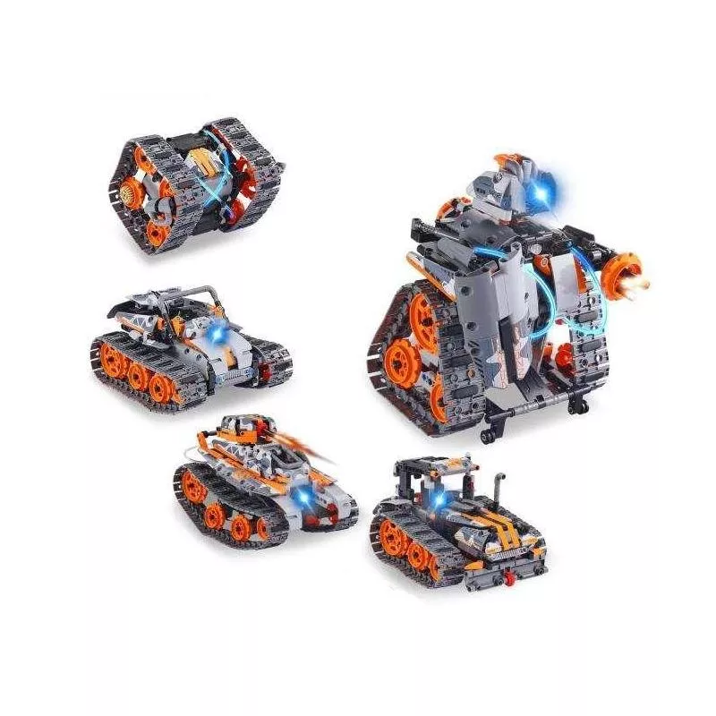 5-in-1 RC STEM Build Set: Robot, Tank, Snowplow